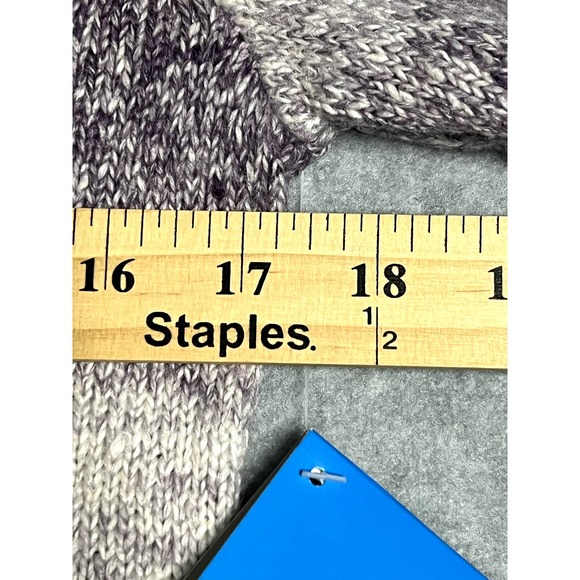 Columbia Sportswear Company Cowel neck cable knit sweater, size medium purple - Picture 7 of 9